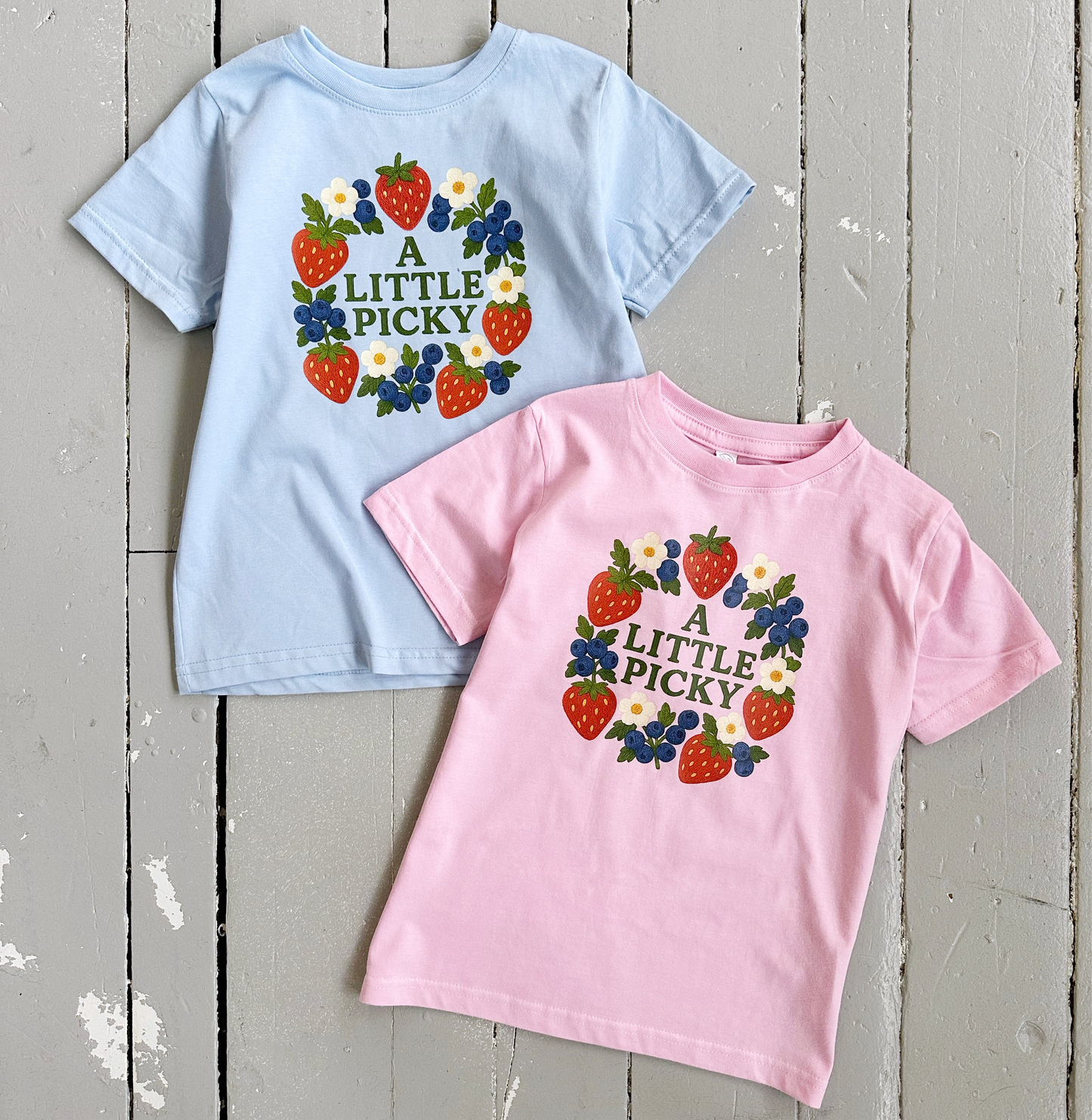 A Little Picky Tee - Pink or Blue - The Wishing Elephant