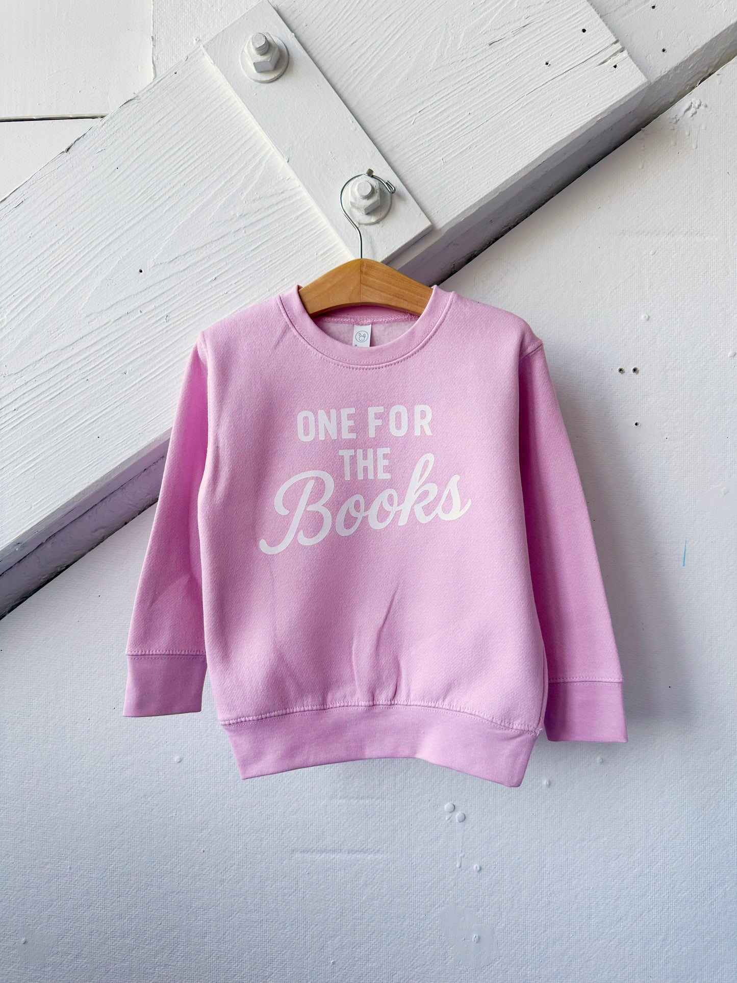 Pink One for The Books Sweatshirt - The Wishing Elephant