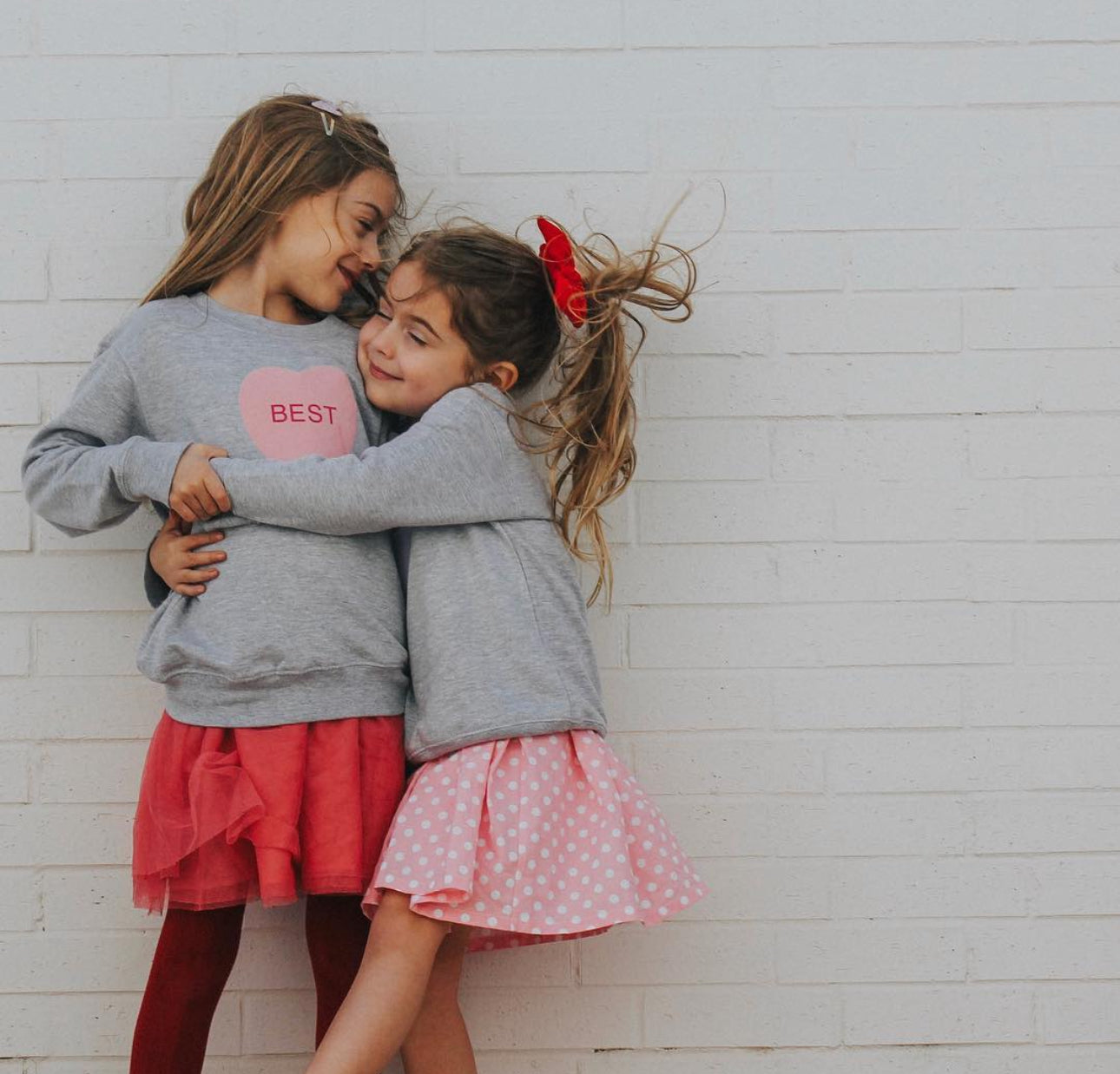 Best Babes/Buds Conversation Heart Sweatshirt Best Babes/Buds Conversation Heart Sweatshirt The Wishing Elephant The Wishing Elephant