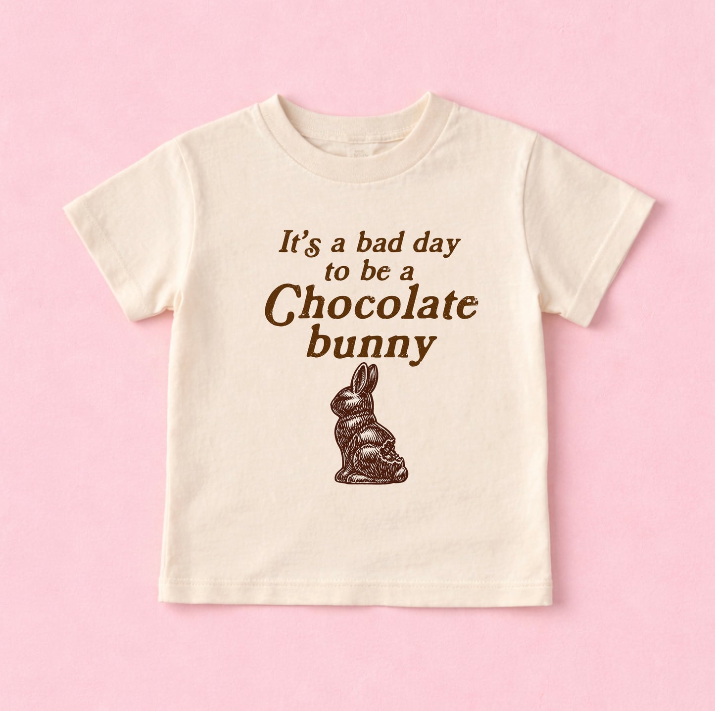 It’s a Bad Day to Be a Chocolate Bunny Kids Easter Shirt | Funny Easter Tee for Toddlers and Kids - The Wishing Elephant