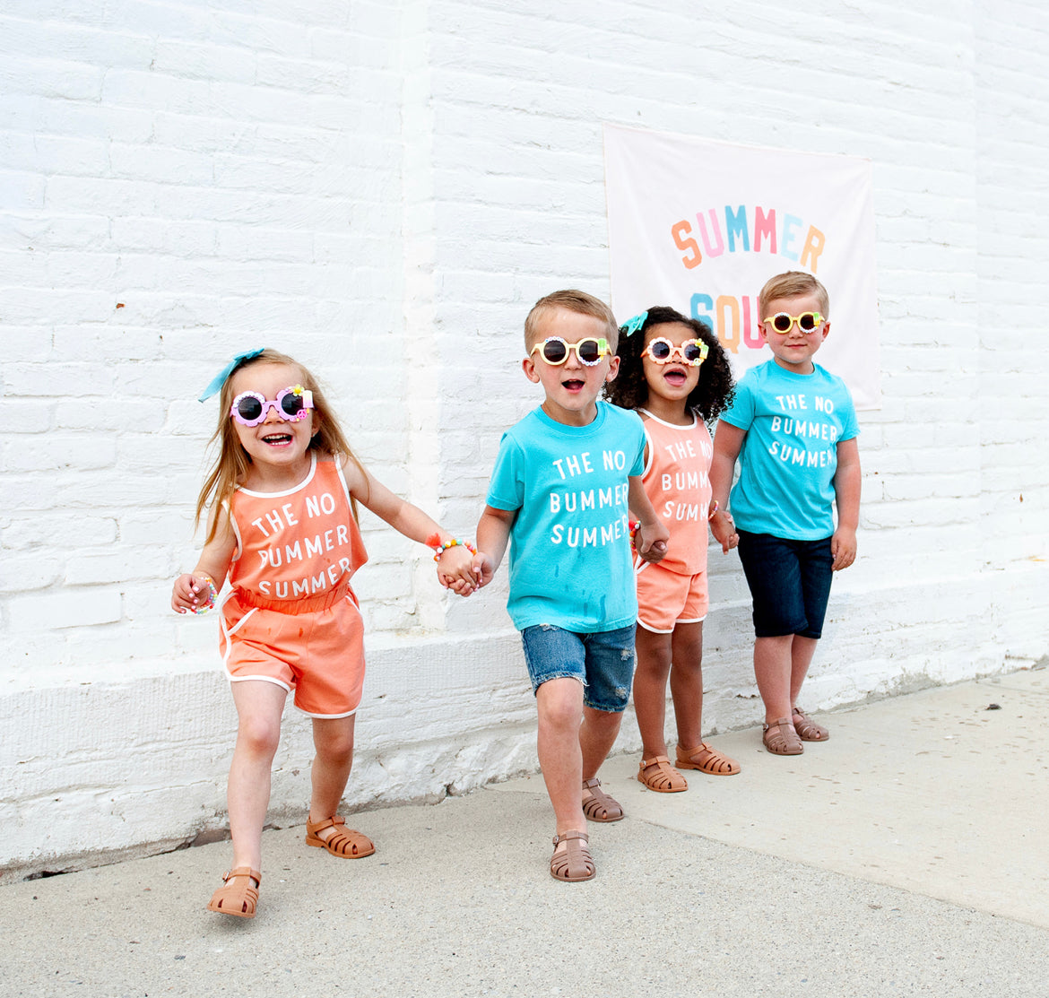 Caribbean BLUE No Bummer Summer Tee Caribbean BLUE No Bummer Summer Tee The Wishing Elephant tee The Wishing Elephant