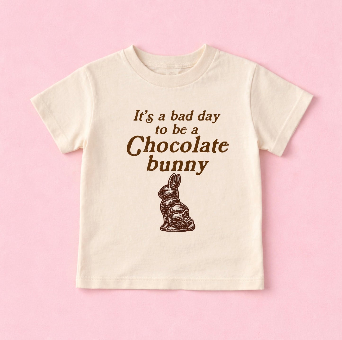 It’s a Bad Day to Be a Chocolate Bunny Kids Easter Shirt | Funny Easter Tee for Toddlers and Kids - The Wishing Elephant