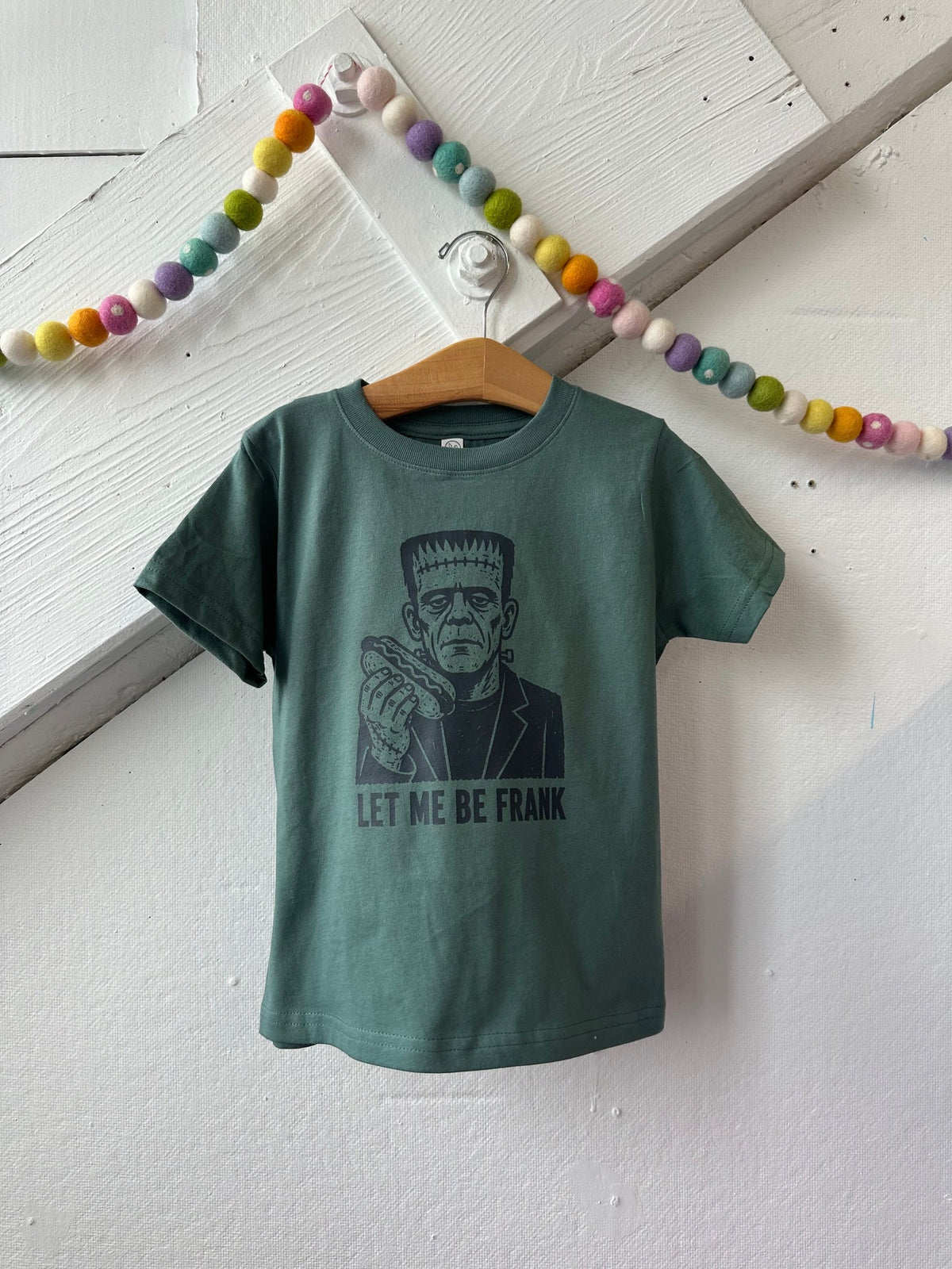 Let Me Be Frank Tee Shirt, Halloween Sweatshirt for Kids - The Wishing Elephant