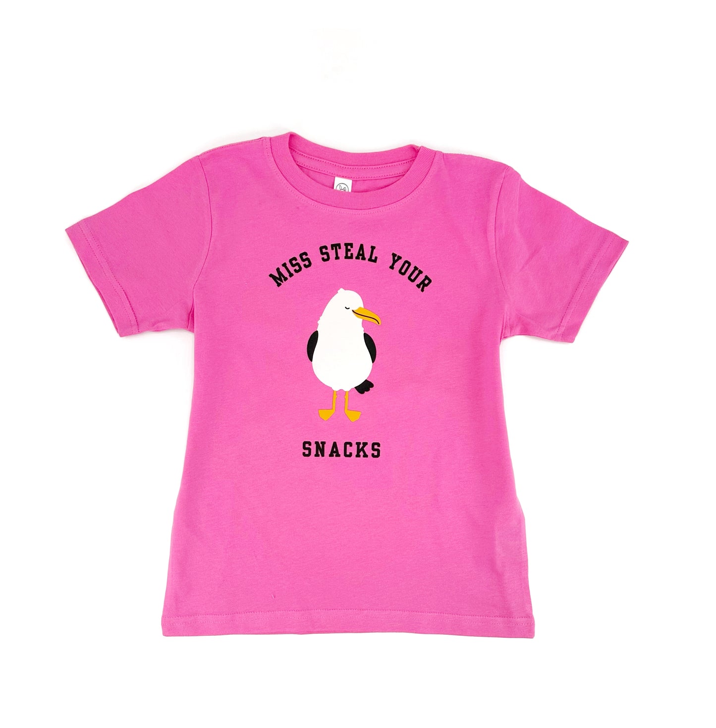 MISS steal your snacks / hot pink tee