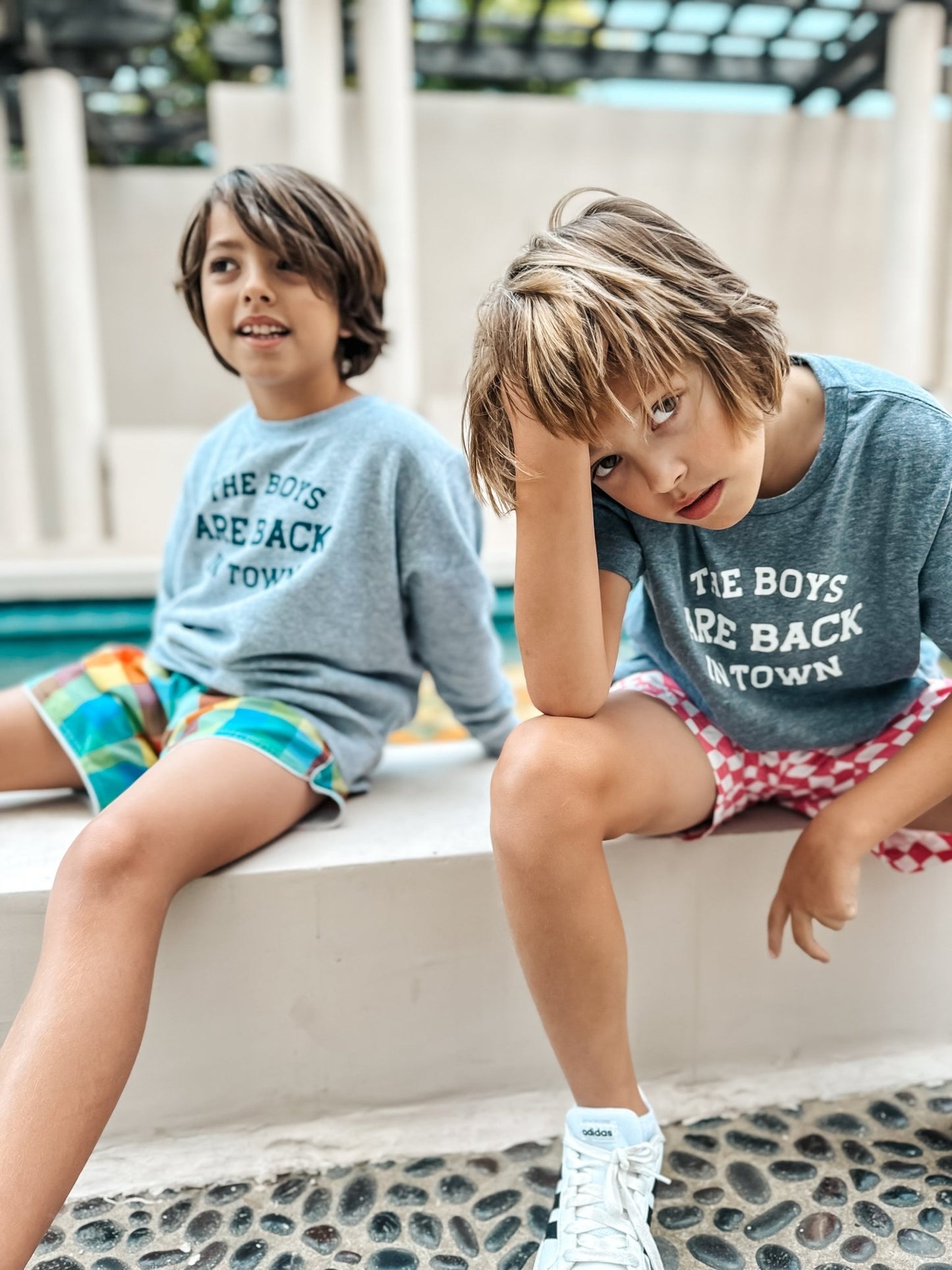 The Boys Are Back In Town Kids Vintage Graphic T-Shirt - The Wishing Elephant