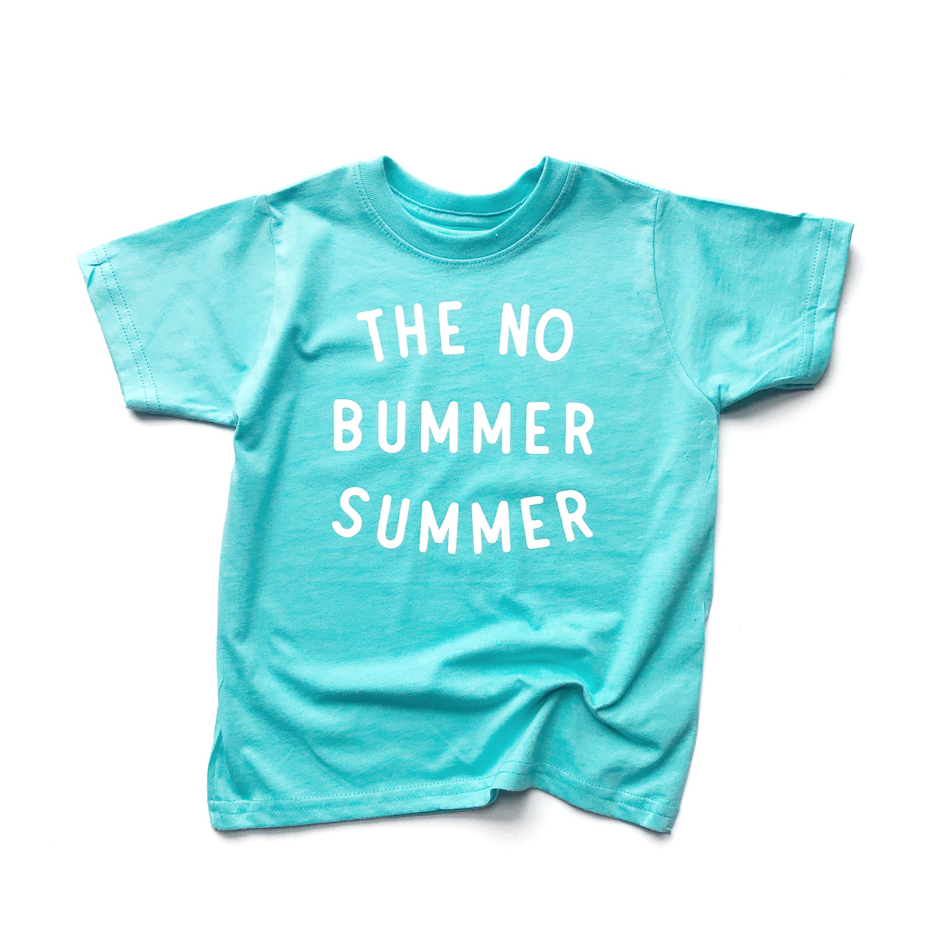 Caribbean BLUE No Bummer Summer Tee Caribbean BLUE No Bummer Summer Tee The Wishing Elephant tee The Wishing Elephant
