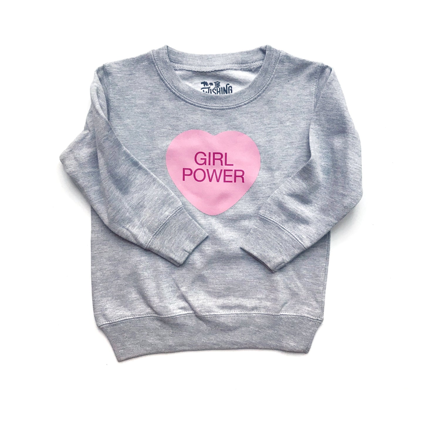 Girl Power Conversation Heart Crewneck Girl Power Conversation Heart Crewneck The Wishing Elephant Sweatshirts The Wishing Elephant