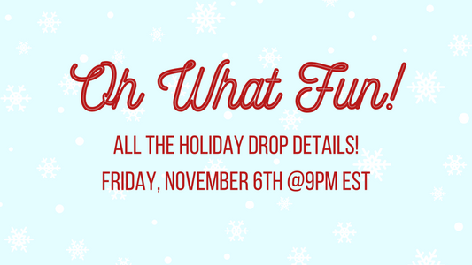 Oh what fun! All the Holiday Drop Details!