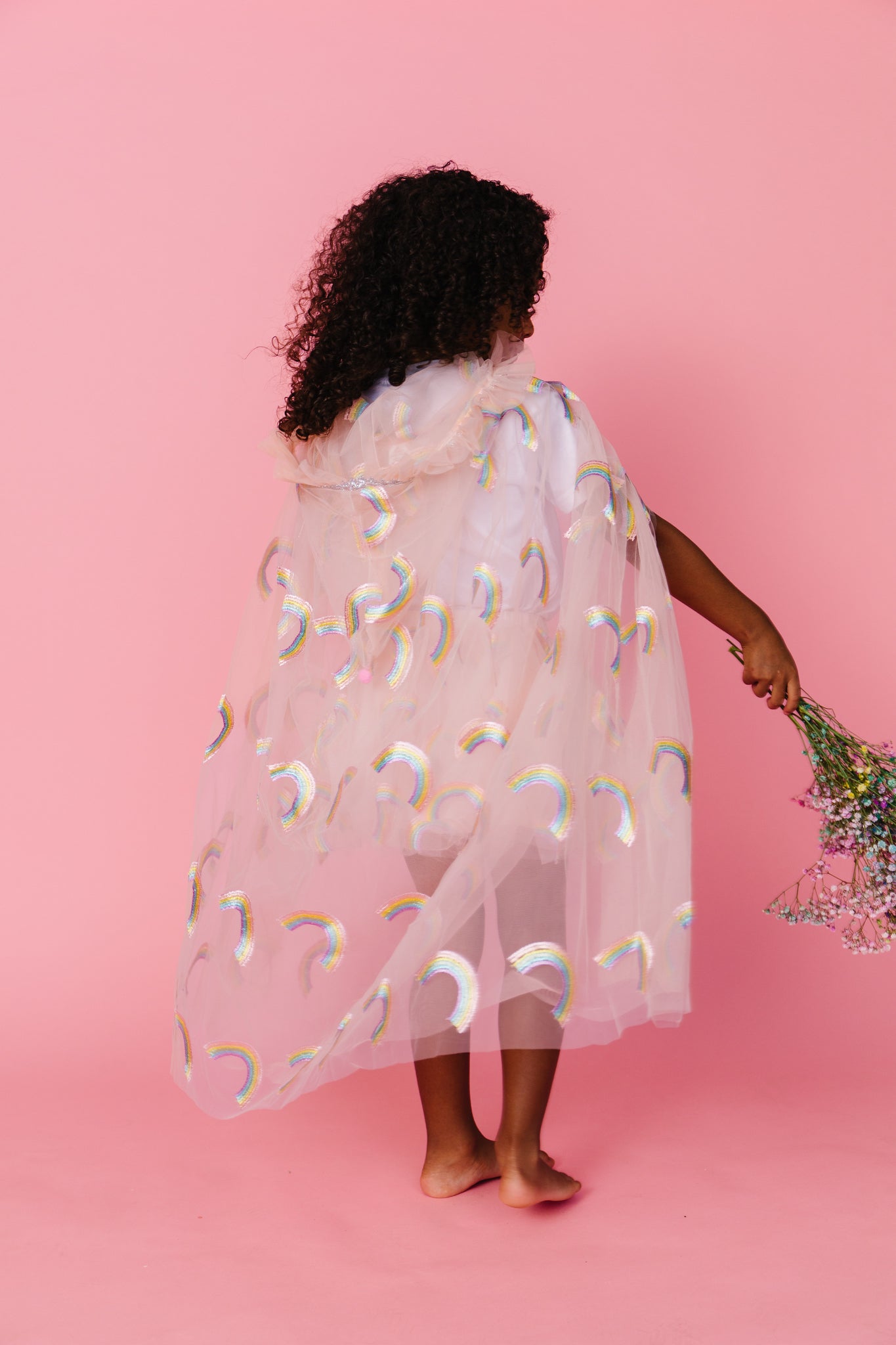 Pink Rainbow Cape