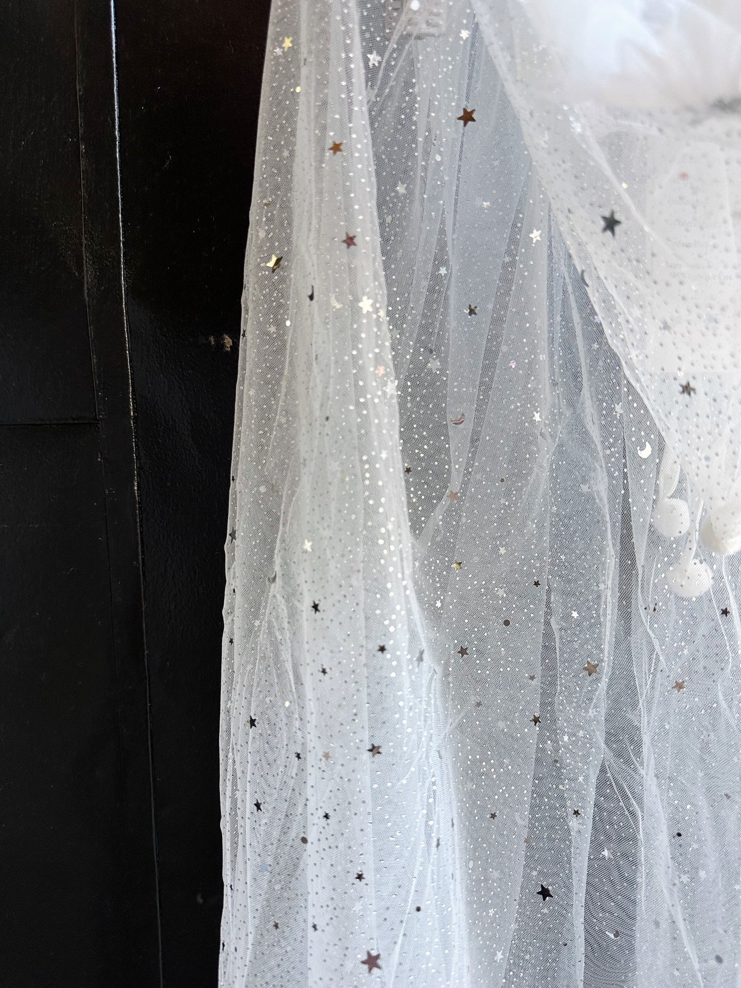 White Moon and Stars Cape