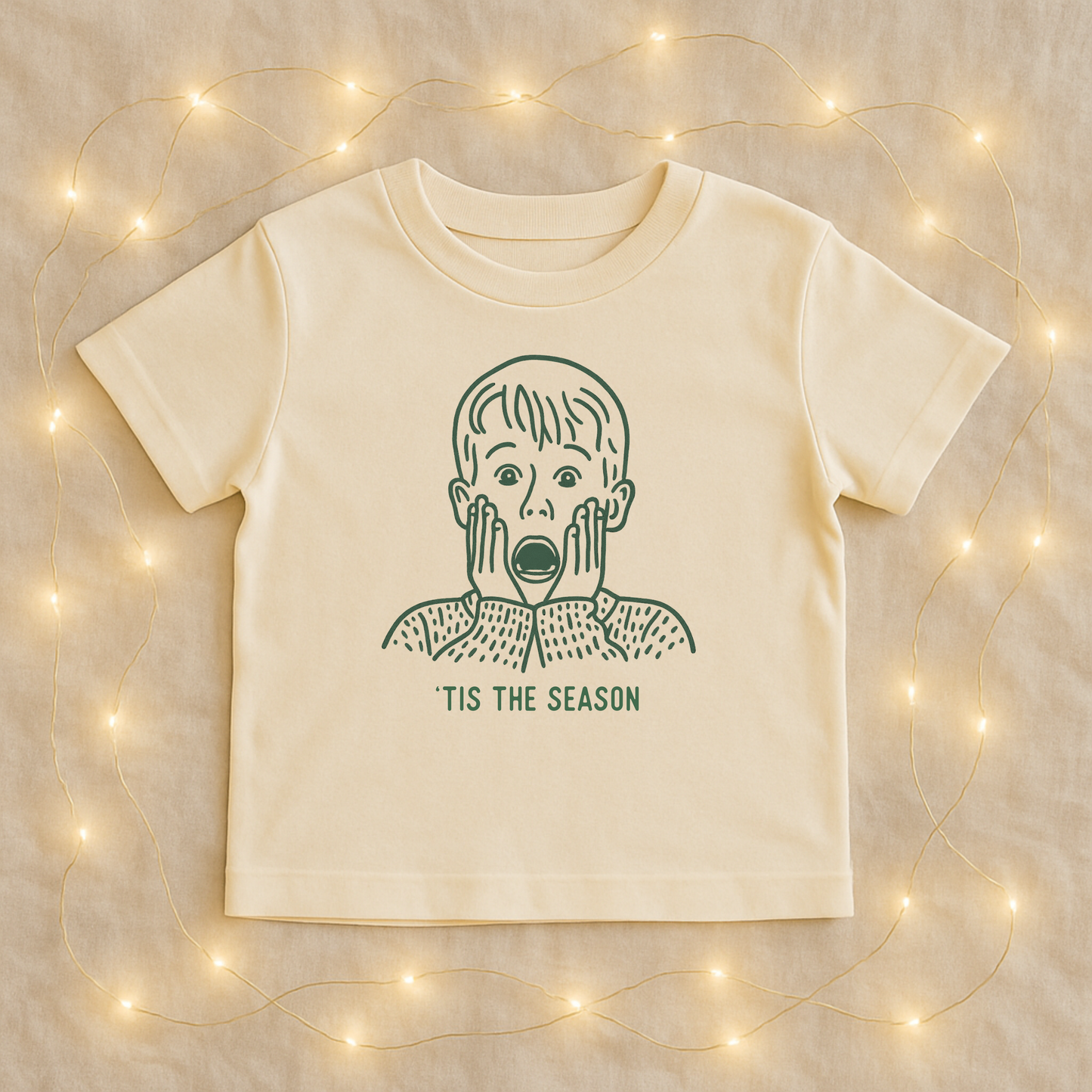 Tis The Season - KEVIN! Christmas tee shirt for kids - The Wishing Elephant