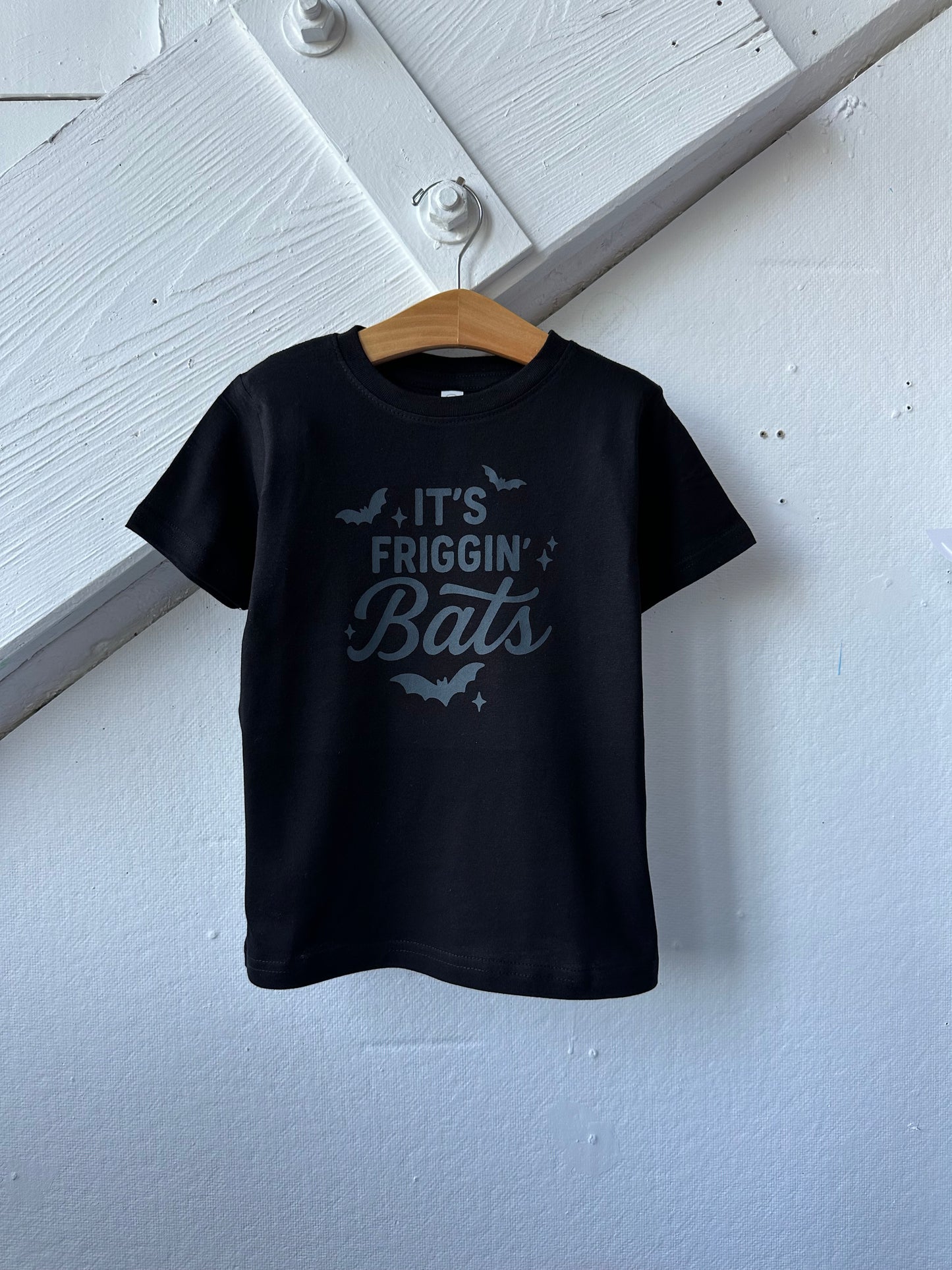 It's Friggin' Bats, Black  Halloween Tee - The Wishing Elephant
