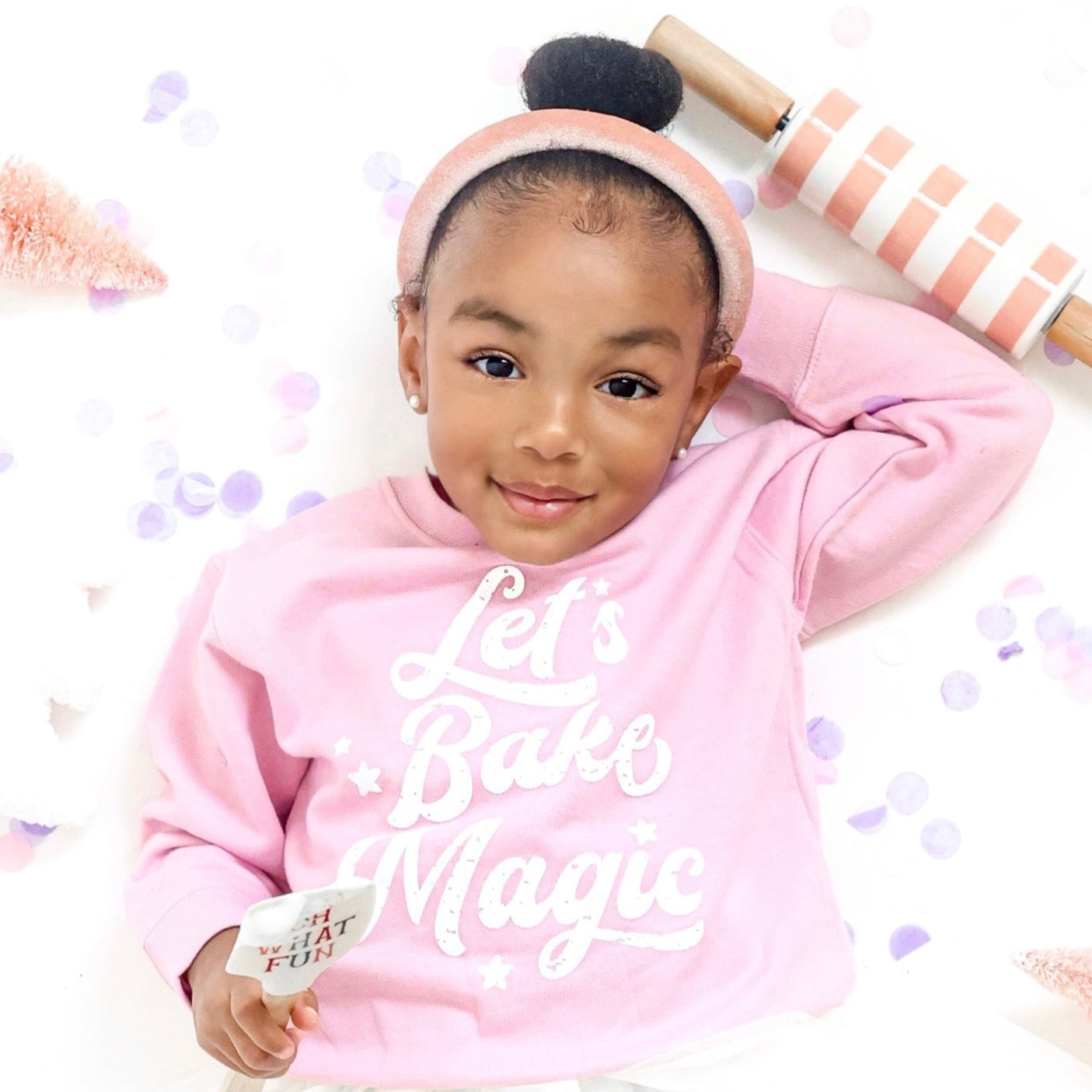 Let's Bake Magic, Pink Sweatshirt