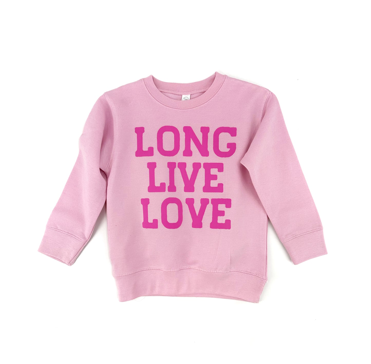 Long Live Love PINK Puff Sweatshirt Long Live Love PINK Puff Sweatshirt The Wishing Elephant  The Wishing Elephant