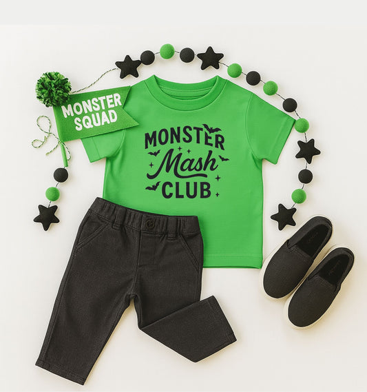 Monster Mash Club, Halloween Tee shirt, - The Wishing Elephant