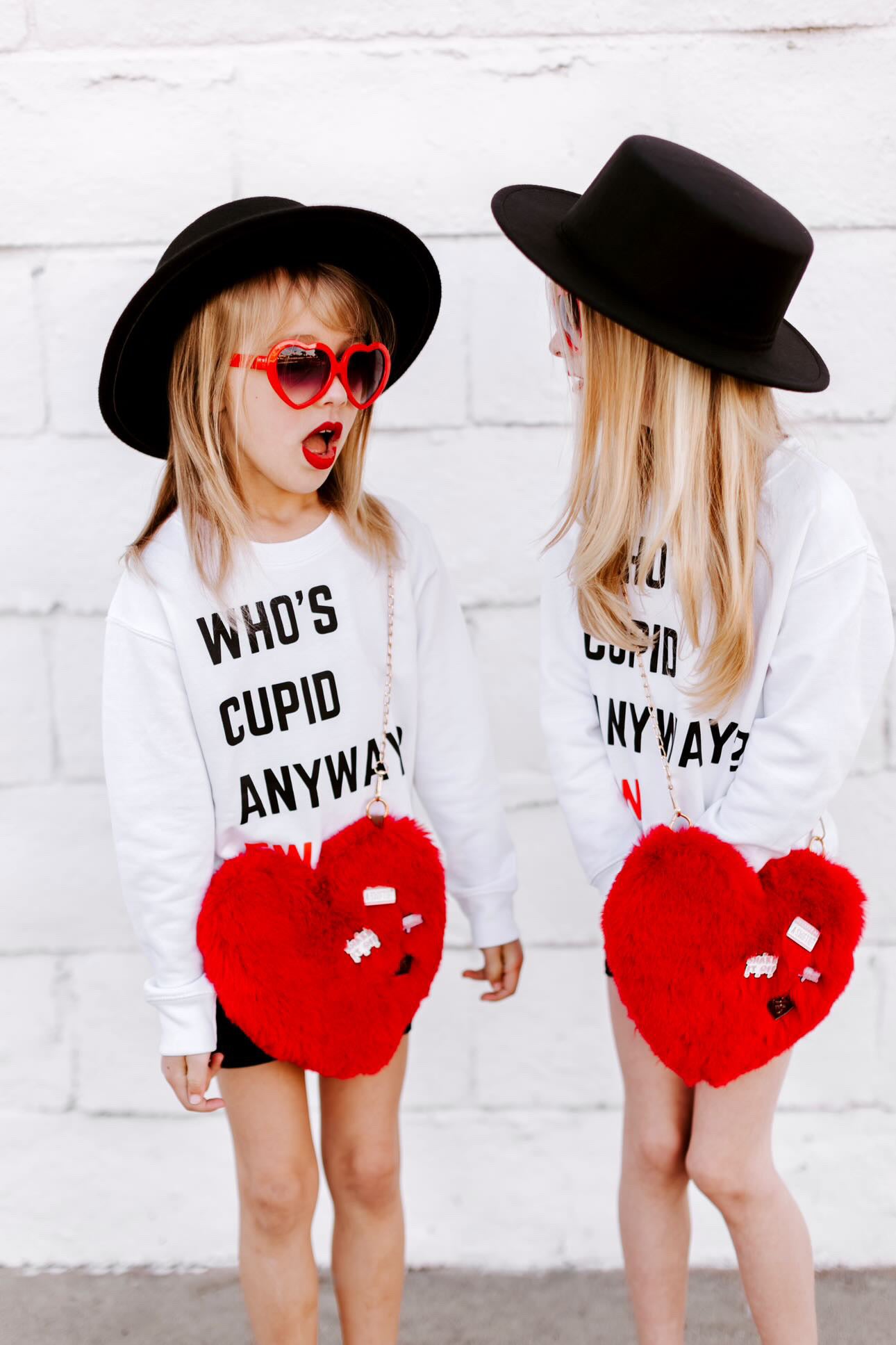 Who's Cupid Anyway, EW Sweatshirt Who's Cupid Anyway, EW Sweatshirt The Wishing Elephant  The Wishing Elephant