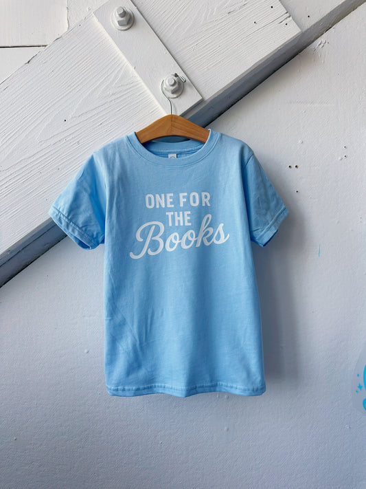 Blue One For The Books, Back to School Tee - The Wishing Elephant