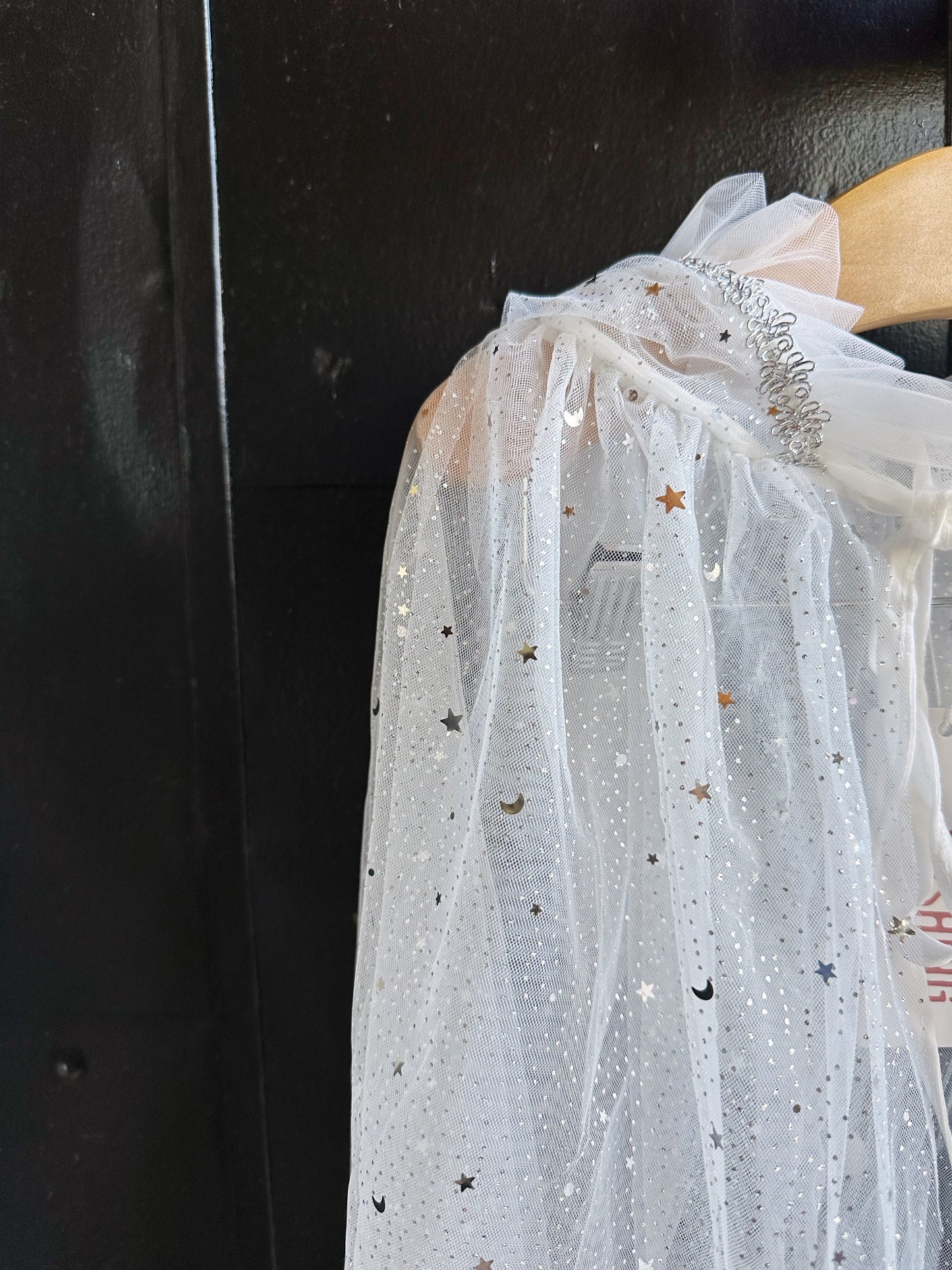White Moon and Stars Cape