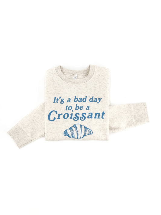 Bad Day to be a Croissant Sweatshirt Bad Day to be a Croissant Sweatshirt The Wishing Elephant sweatshirt The Wishing Elephant