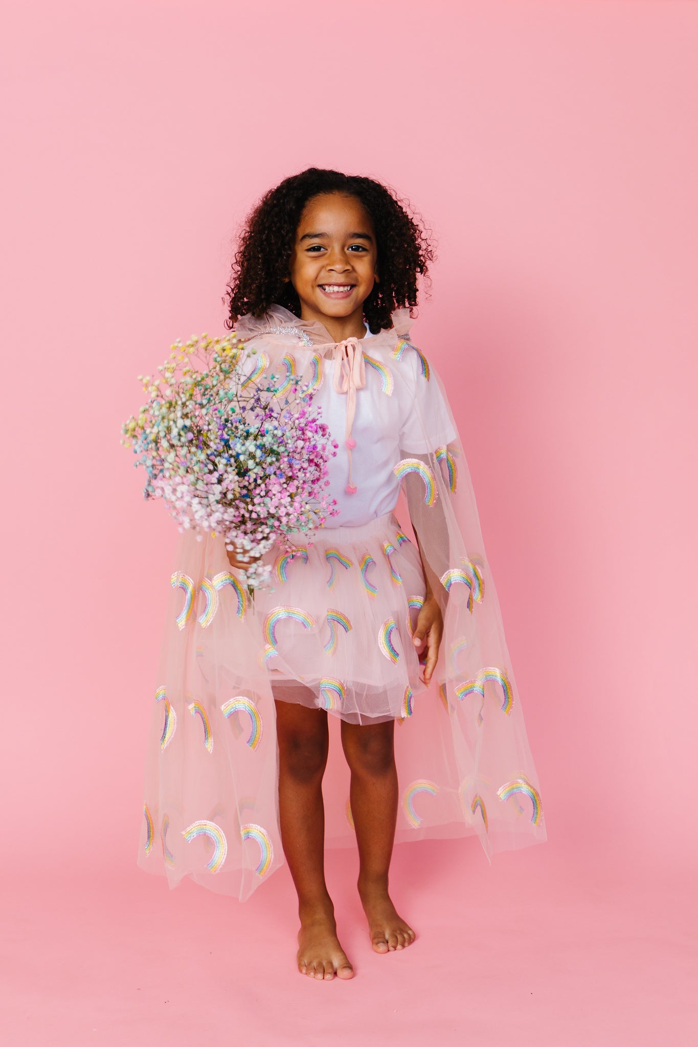 Pink Rainbow Cape