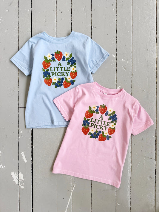 A Little Picky Tee - Pink or Blue