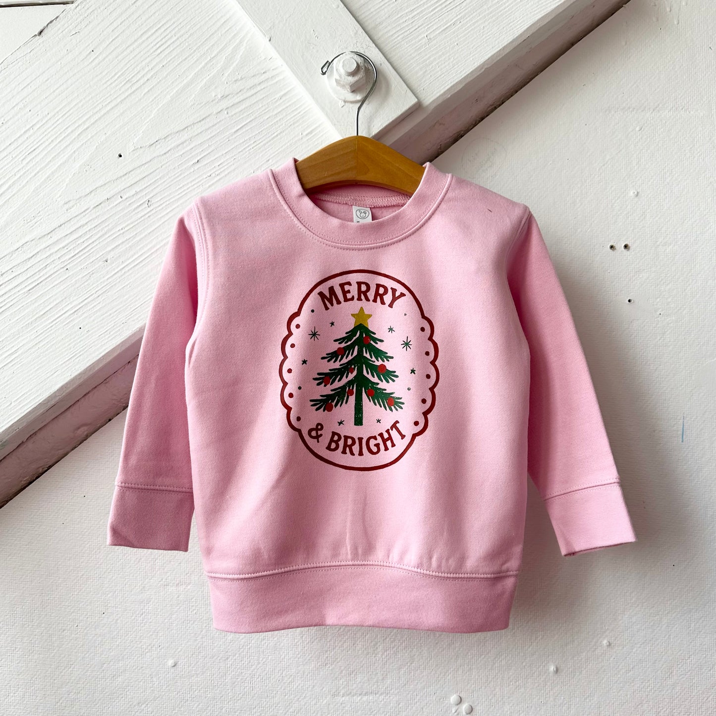 Merry And Bright Sweatshirt or Tee - The Wishing Elephant