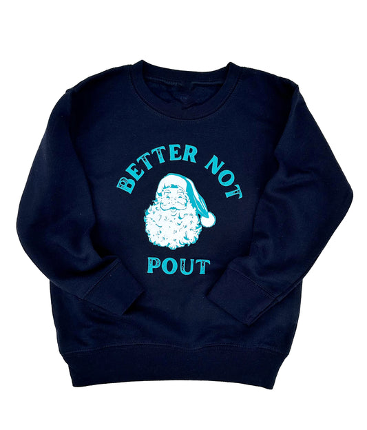 Better Not Pout BLUE PULLOVER by