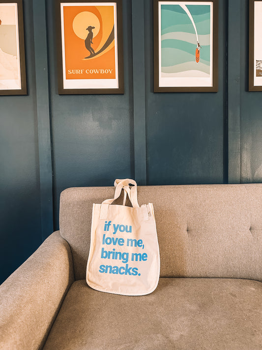 Bring Me Snacks Tote, preorder