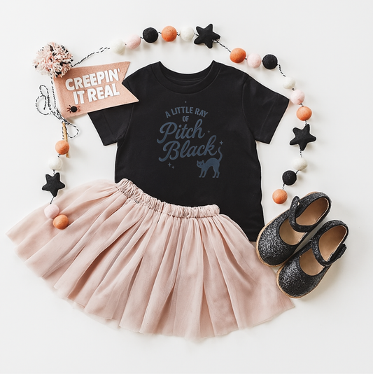 A Little Ray of Pitch Black, Halloween Tee - The Wishing Elephant