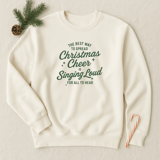 Adult - Singing Loud for All To Hear Sweatshirt - The Wishing Elephant