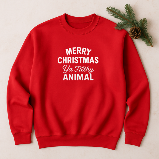 Adult - Merry Christmas Ya Filthy Animal - The Wishing Elephant
