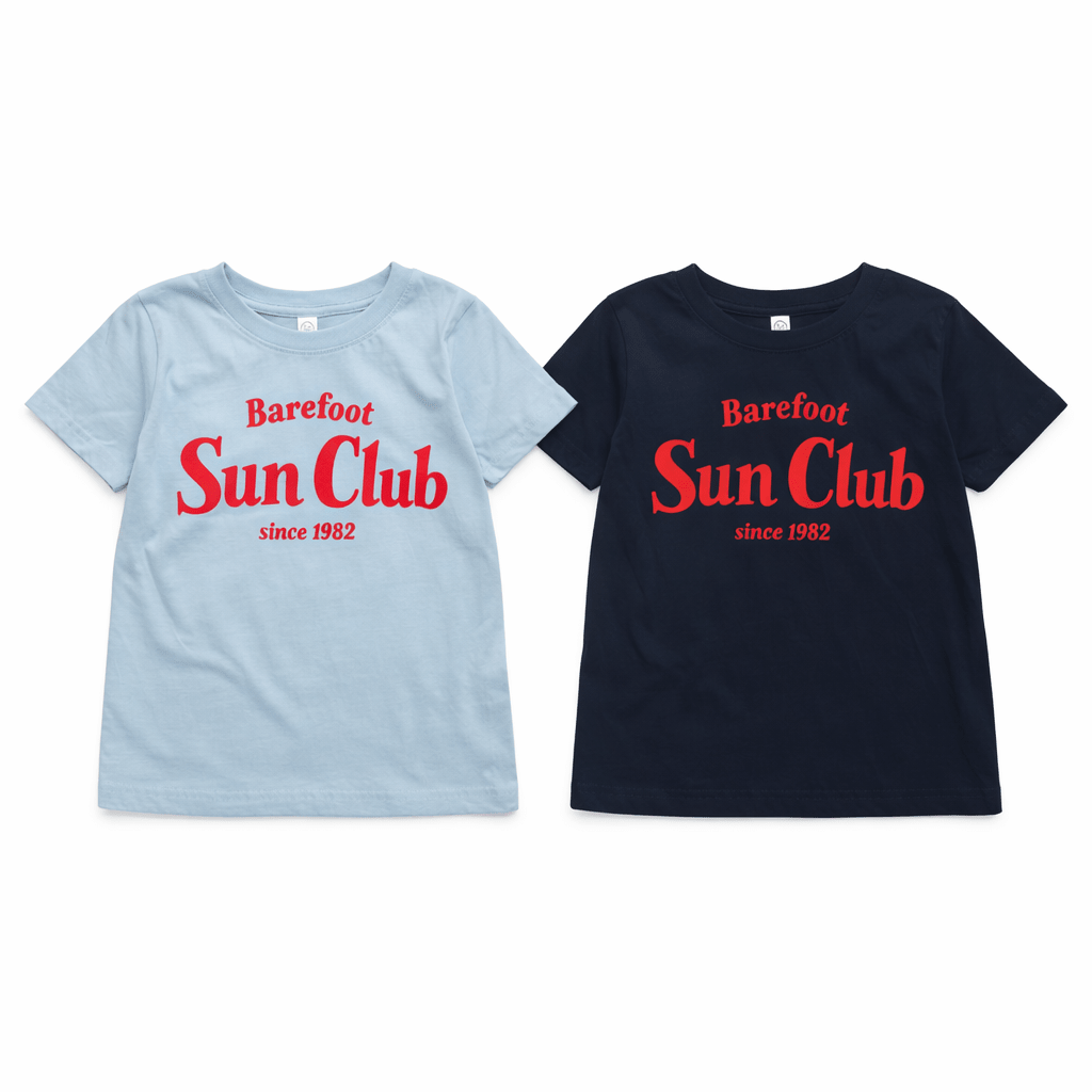 Barefoot Sun Club Kids Graphic Tee, Summer Shirt for Kids - The Wishing Elephant