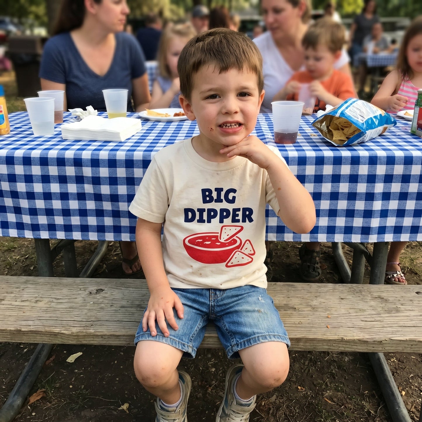 Big Dipper. Funny Kids Salsa Lover, Queso Shirt for kids - The Wishing Elephant