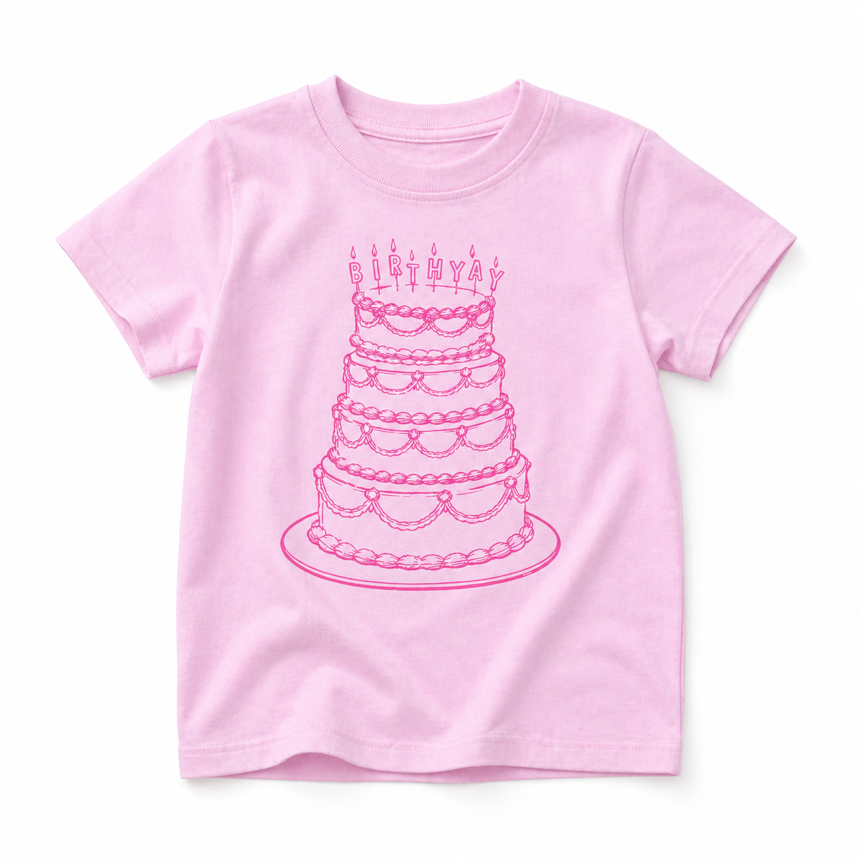 Kids birthday shirt by The Wishing Elephant featuring colorful graphic design on a kids' birthday T-shirt.