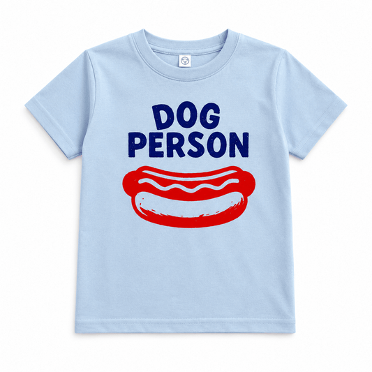 Blue Dog Person Kids T-Shirt, Funny Hot Dog Shirt - The Wishing Elephant