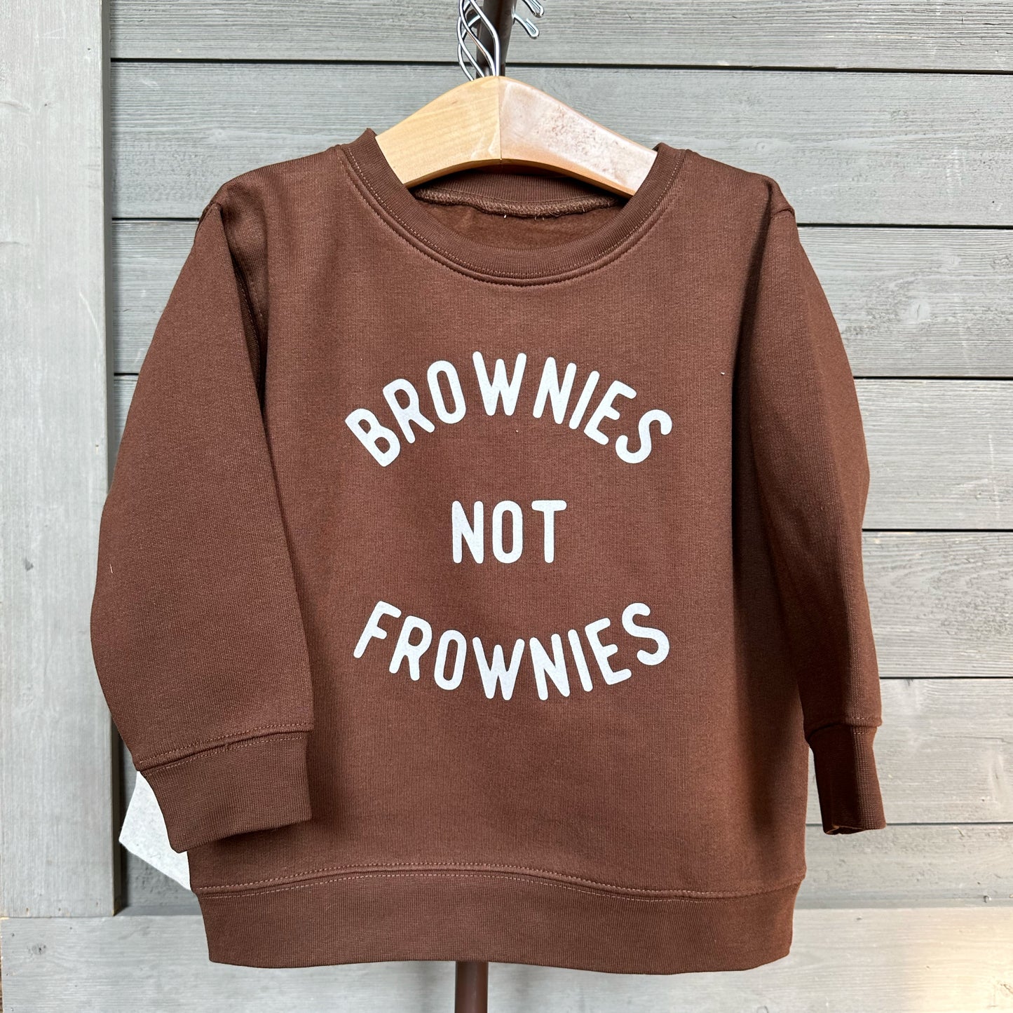 Brownies Not Frownies Brown Sweatshirt Brownies Not Frownies Brown Sweatshirt The Wishing Elephant Sweatshirts The Wishing Elephant