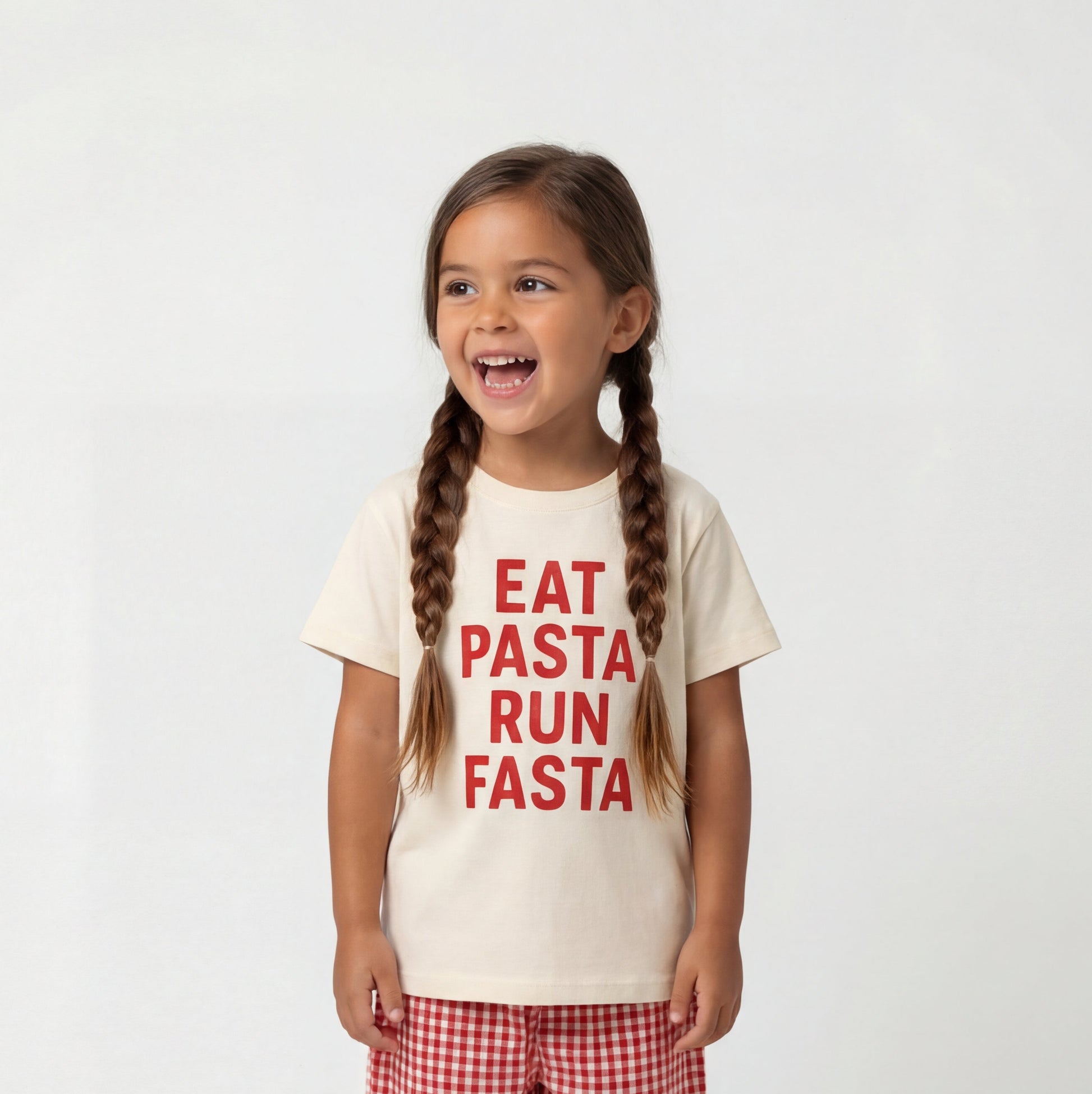 Eat Pasta Run Fasta Tee, Pasta Lovers Graphic Shirt - The Wishing Elephant