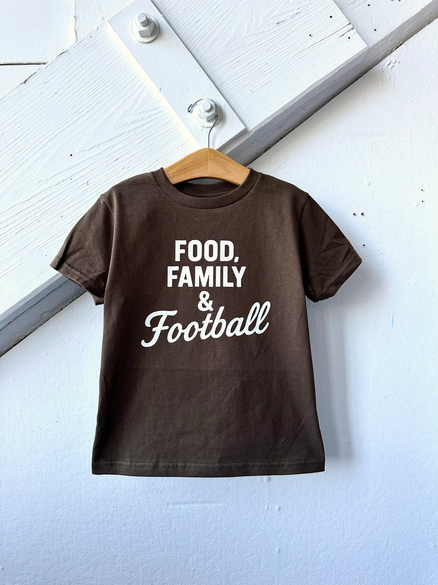 Food, Family & Football Tee - The Wishing Elephant