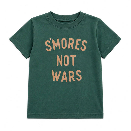 Forest Green Smores Not Wars Tee - The Wishing Elephant