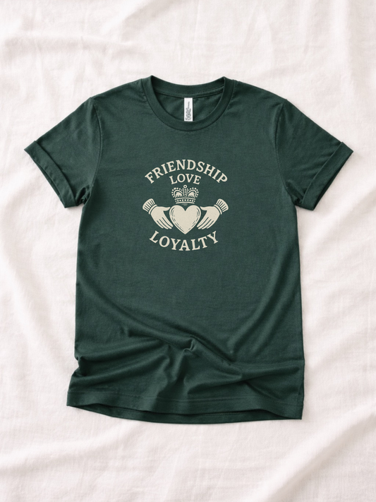 Adult Friendship, Love, Loyalty Saint Patricks Day Shirt - The Wishing Elephant