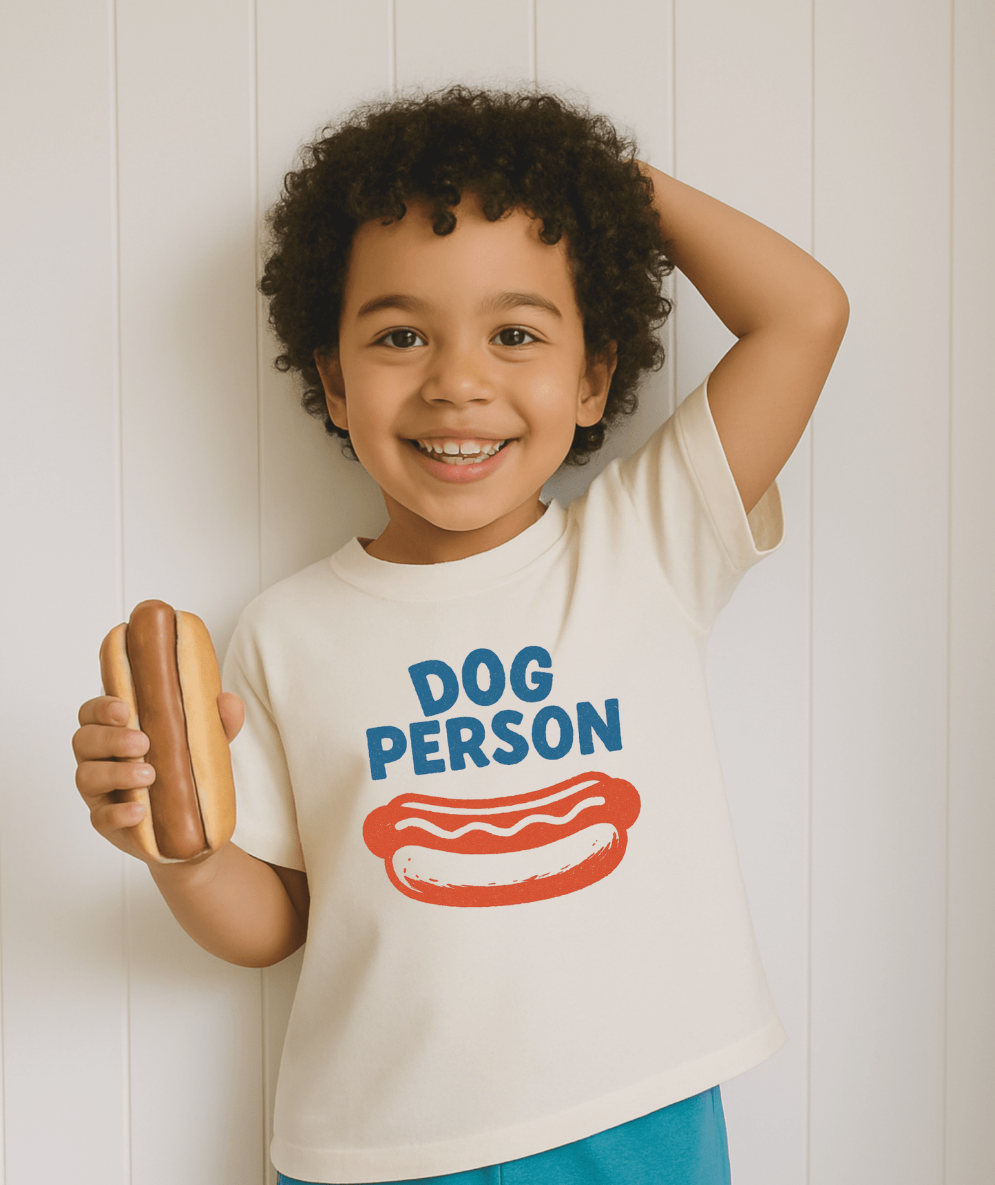 Funny Kids T-Shirt | Dog Person Summer Hot Dog Tee | 4th of July Shirt - The Wishing Elephant