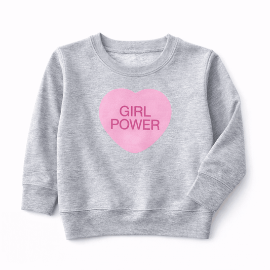Girl Power Conversation Heart Crewneck - The Wishing Elephant