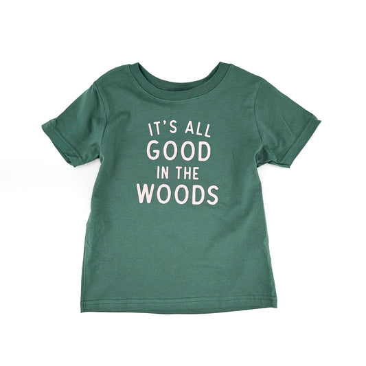 All Good In The Woods - Basil Green Tee