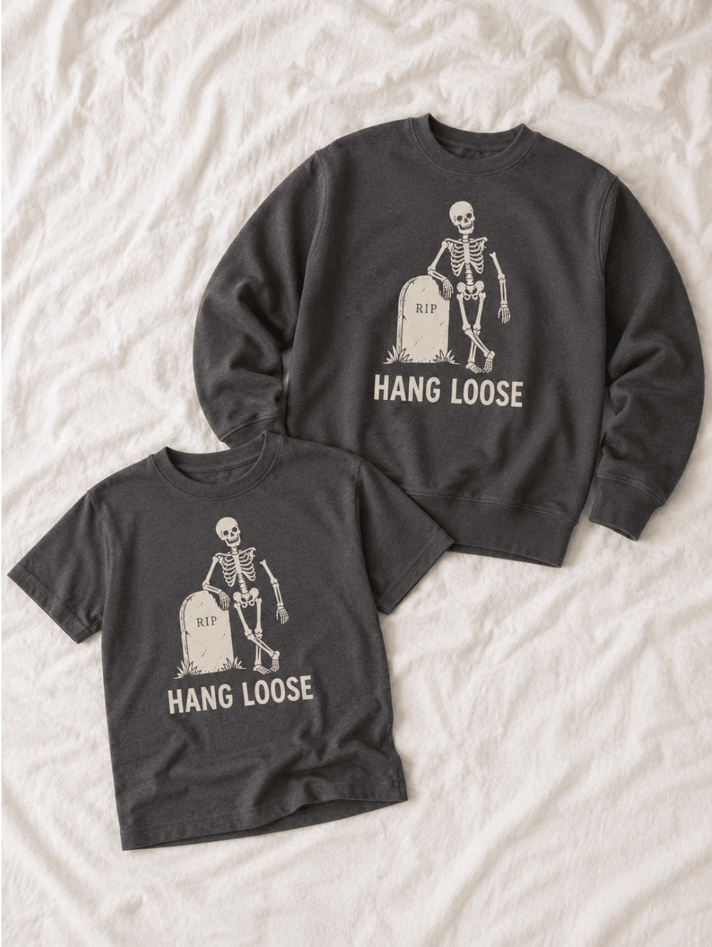 Hang Loose Kids Skeleton Halloween Tee - The Wishing Elephant