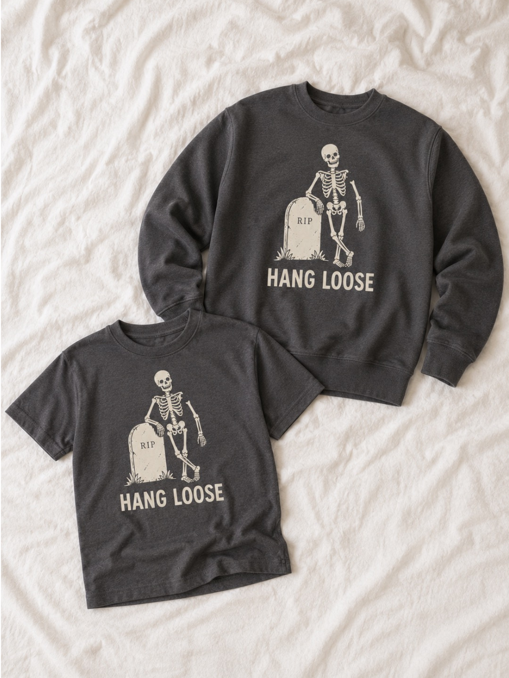 Hang Loose Kids Skeleton Halloween Tee