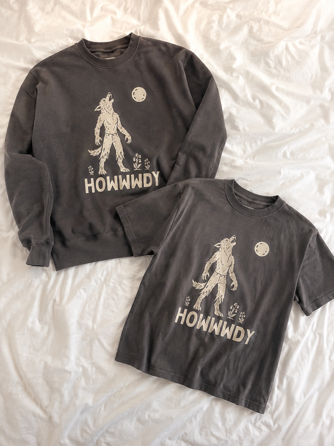 HOWWWDY Werewolf Halloween tee for kids