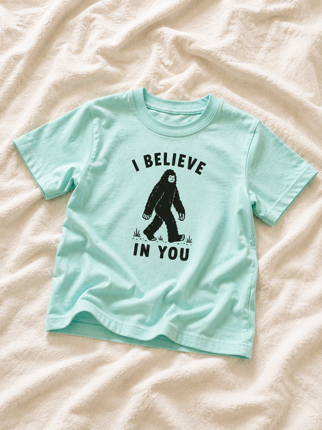 I believe in YOU, Sasquatch Bigfoot Cryptid shirt for kids!