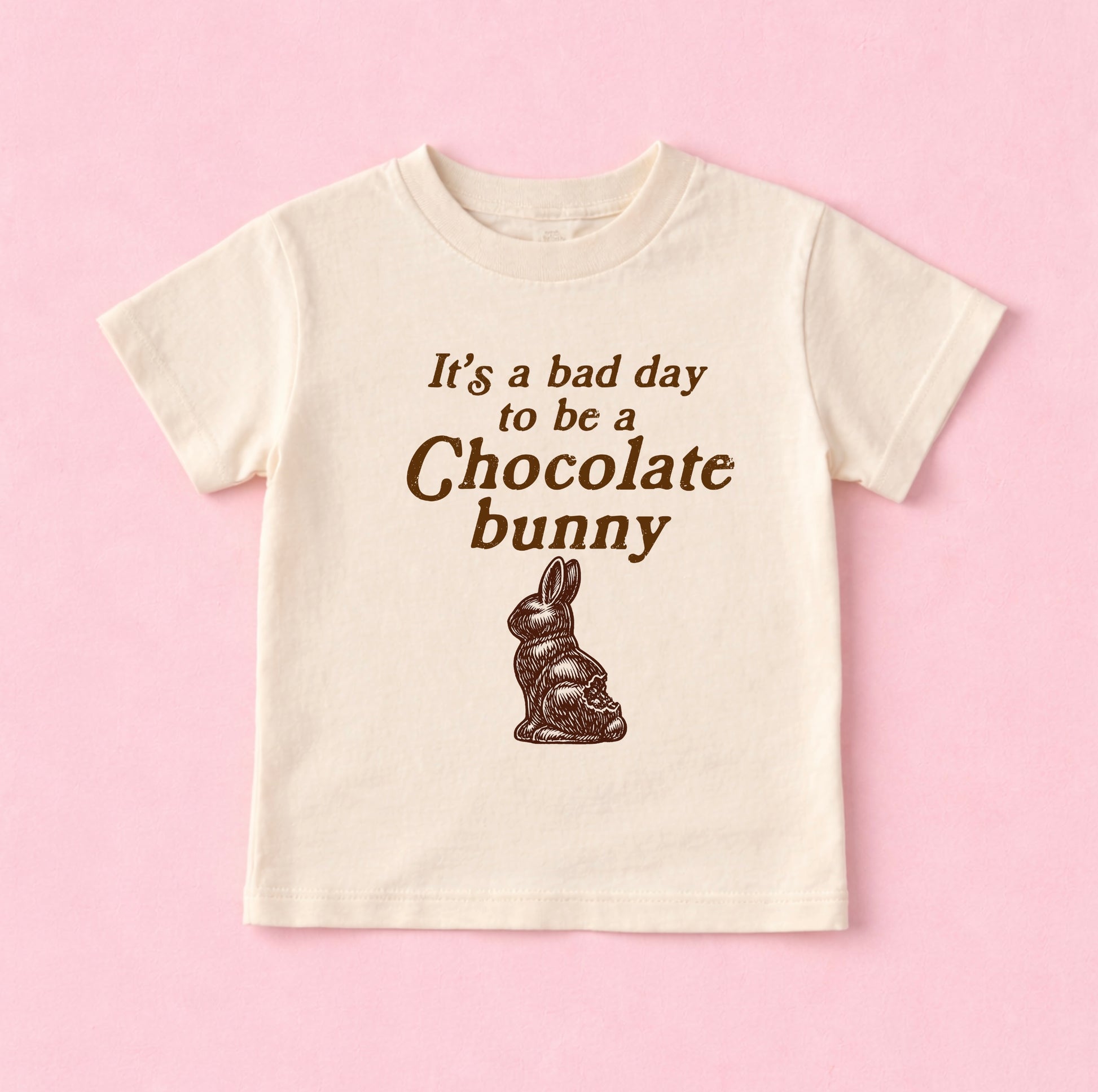 It’s a Bad Day to Be a Chocolate Bunny Kids Easter Shirt | Funny Easter Tee for Toddlers and Kids - The Wishing Elephant