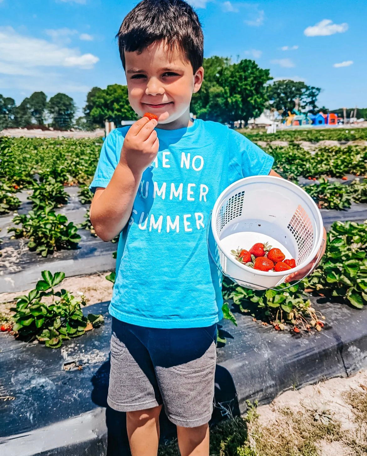 Caribbean BLUE No Bummer Summer Tee