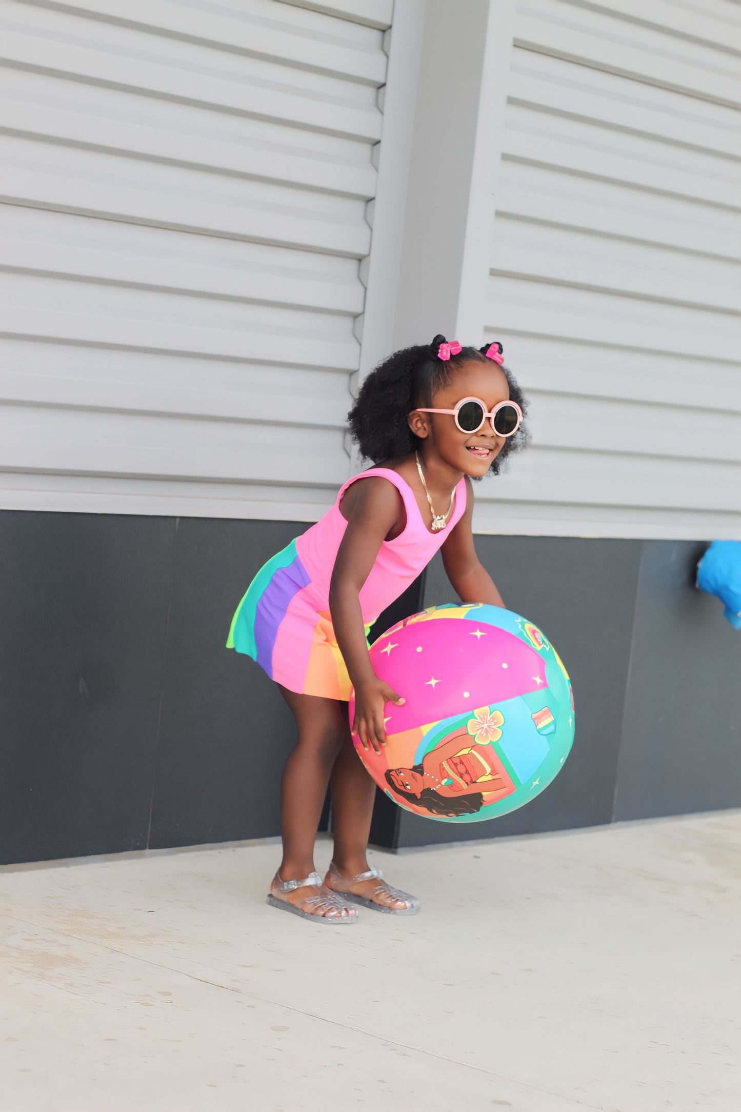 The Poody, pink retro swimsuit